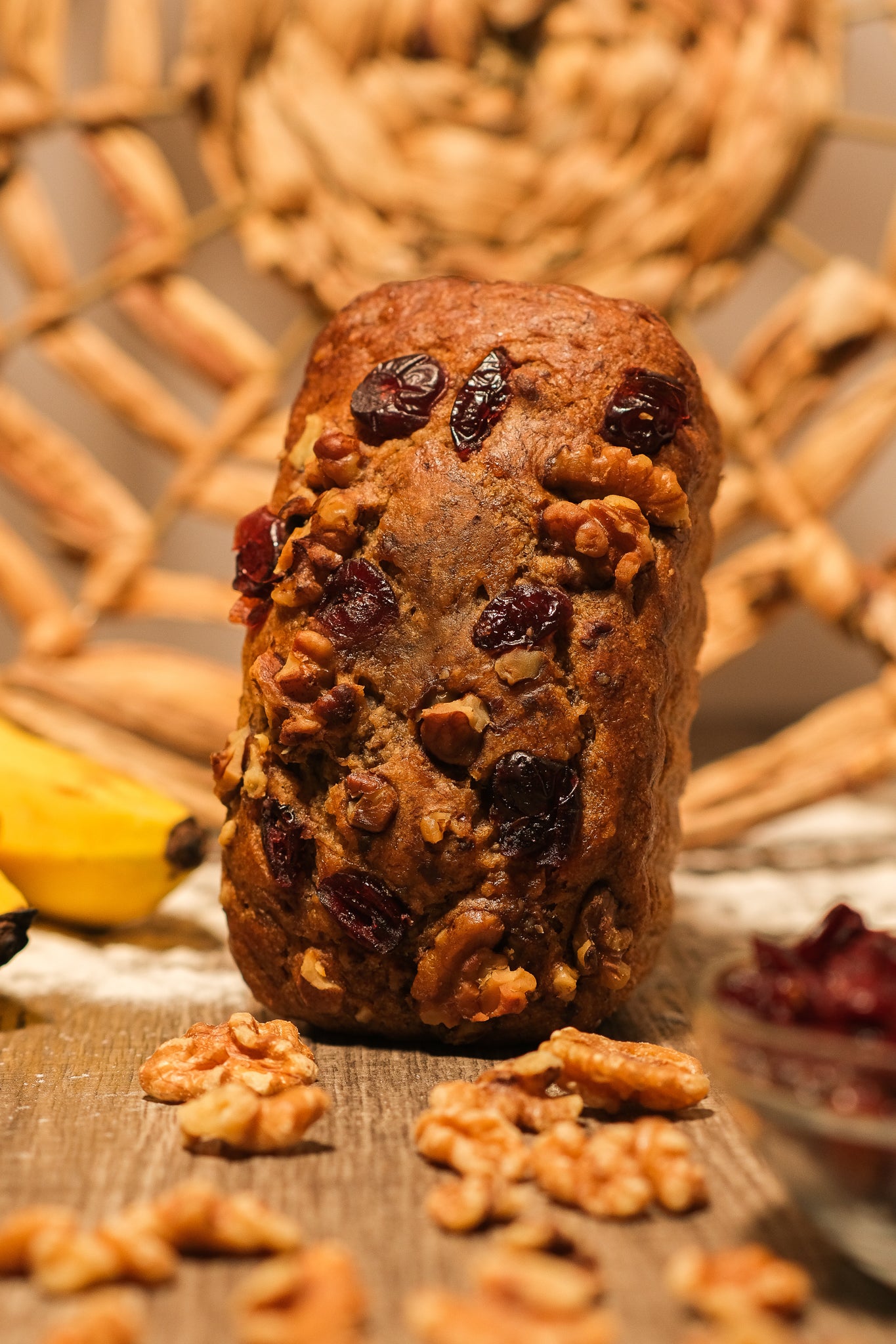 Cranberry Walnut Banana Bread