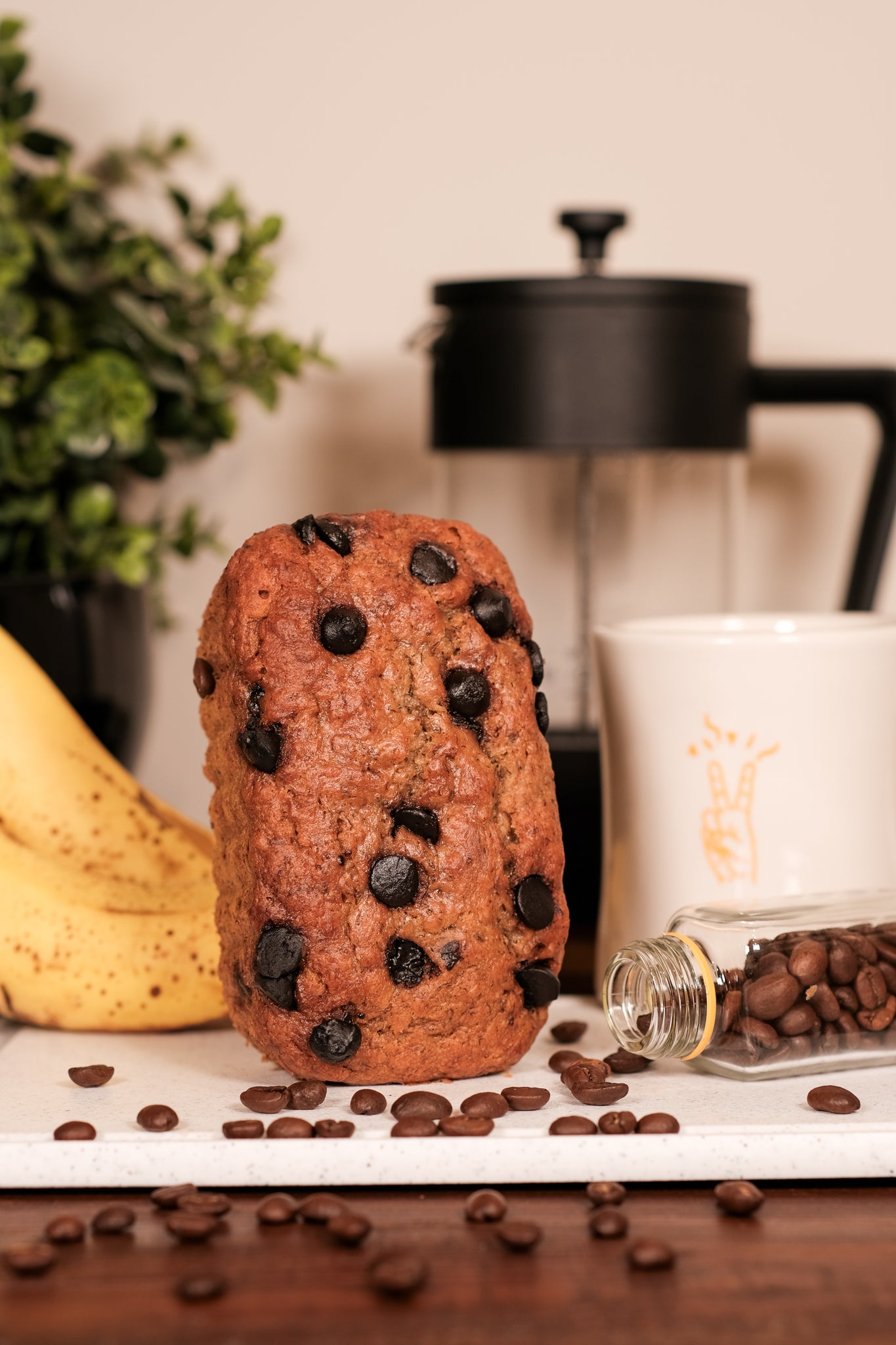 Coffee Chip Banana Bread