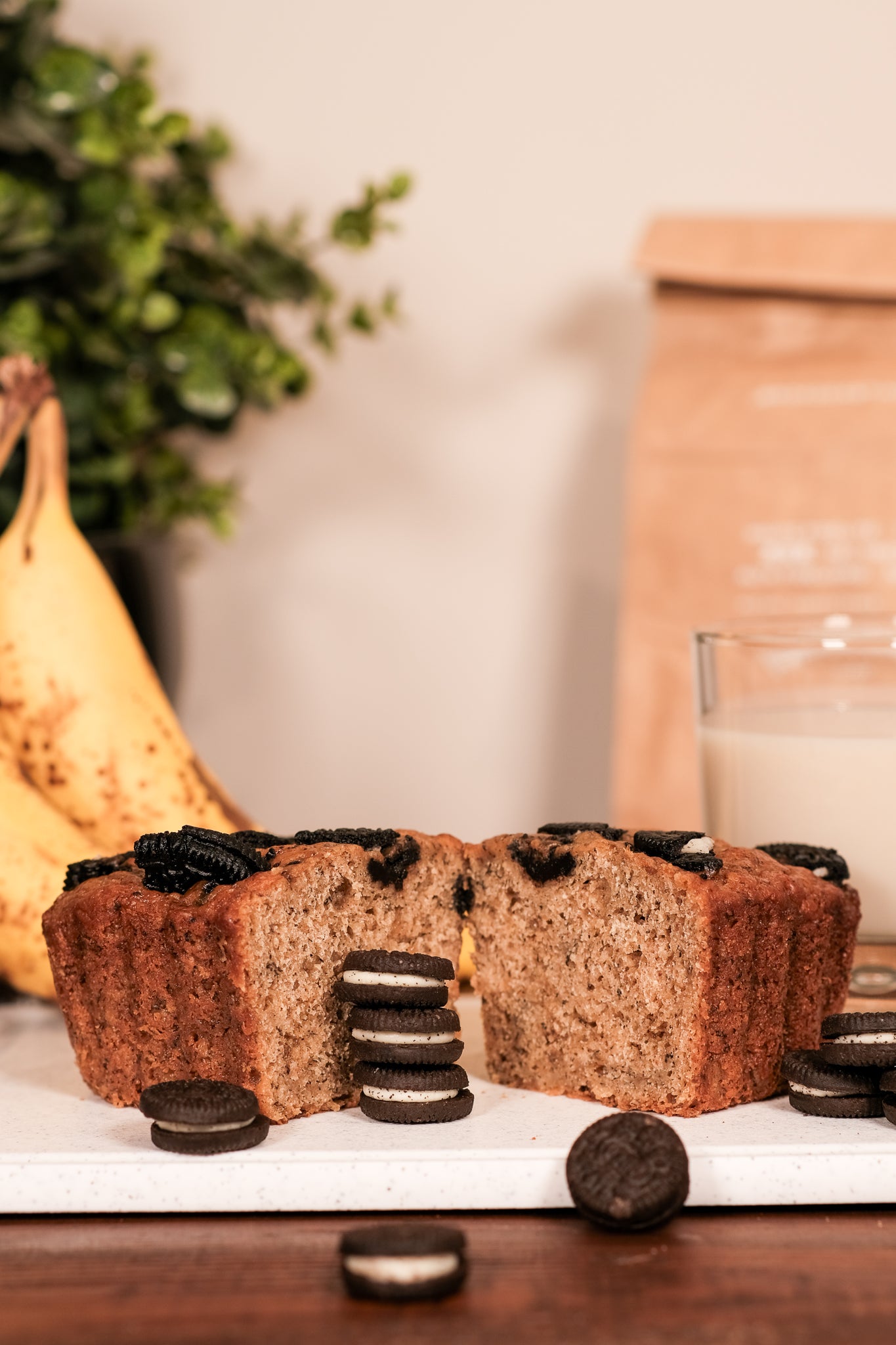 Oreo® Cookie Banana Bread